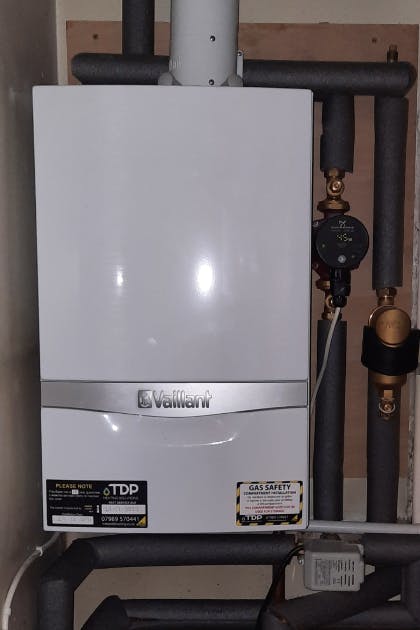Recently installed Vaillant heat only boiler with 10 years manufacturers guarantee in Hemel Hempstead by the TDP team
